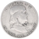 Silver Half Dollar Coin of Franklin of USA.