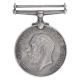 Silver War Medal of King George V of British India.