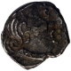 Silver Drachma Coin of Dhahrasena of Traikutakas.