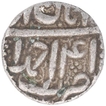 Silver One Rupee Coin of Akbar of Ahmadabad Mint of Month Aban.