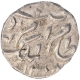 Silver One Eighth Rupee Coin of Mir Mahbub Ali Khan of Hyderabad State.