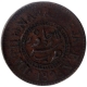 Copper One Paisa Coin of Muhammad Ismail of Jaora State.