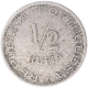 Cupro Nickel Half Rupia Coin of Portuguese Administration of Indo Portuguese.