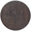 Copper Quarter Anna Proof Coin of Bombay Presidency.