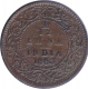 Copper One Twelfth Anna Coin of Victoria Empress of Bombay Mint of 1883.