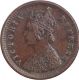 Copper One Twelfth Anna Coin of Victoria Empress of Bombay Mint of 1883.