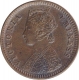 Copper One Twelth Anna Coin of Victoria Empress of Calcutta Mint of 1885.