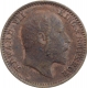 Copper One Twelfth Anna Coin of King Edward VII of Calcutta Mint of 1905.