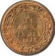 Bronze One Twelfth Anna Coin of King George V of Bombay Mint of 1928.