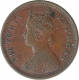 Copper Half Pice Coin of Victoria Empress of Calcutta Mint of 1889.