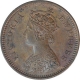 Copper Half Pice Coin of Victoria Empress of Calcutta Mint of 1895.