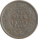 Copper Half Pice Coin of Victoria Empress of Calcutta Mint of 1897. 