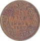 Copper Half Pice Coin of Victoria Empress of Calcutta Mint of 1899.