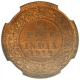 Bronze Half Pice Coin of King George V of Calcutta Mint of 1912.