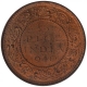 Bronze Half Pice Coin of King George VI of Calcutta Mint of 1940.