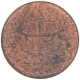 Copper One Quarter Anna Coin of East India Company of Royal Mint of 1858.