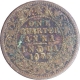 Copper One Quarter Anna Coin of Victoria Queen of Calcutta Mint of 1875.