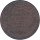  Copper One Quarter Anna Coin of Victoria Empress of Calcutta Mint of 1884.