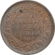 Copper One Quarter Anna Coin of King Edward VII of Calcutta Mint of 1904.