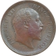 Copper One Quarter Anna Coin of King Edward VII of Calcutta Mint of 1904.