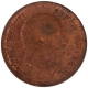 Copper One Quarter Anna Coin of King Edward VII of Calcutta Mint of 1906.