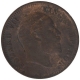 Bronze One Quarter Anna Coin of King Edward VII of Calcutta Mint of 1907.