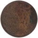 Copper One Quarter Anna Coin of King George V of Calcutta Mint of 1913.