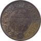 Copper One Quarter Anna Coin of King George V of Calcutta Mint of 1914. 