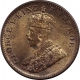 Copper One Quarter Anna Coin of King George V of Calcutta Mint of 1931.