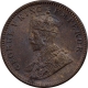 Copper One Quarter Anna Coin of King George V of Calcutta Mint of 1935.