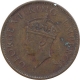 Bronze One Quarter Anna Coin of King George VI of Bombay Mint of 1941.