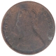 Copper Half Anna Coin of Victoria Queen of Bombay Mint of 1862.