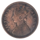 Copper Half Anna Coin of Victoria Queen of Calcutta Mint of 1876.