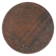 Copper Half Anna Coin of Victoria Empress of Bombay Mint of 1877.