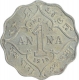 Copper Nickel One Anna Coin of King George V of Bombay Mint of 1918.