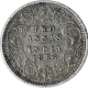 Silver Two Annas Coin of Victoria Empress of Bombay Mint of 1886.