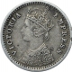 Silver Two Annas Coin of Victoria Empress of Bombay Mint of 1887.