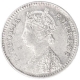 Silver Two Annas Coin of Victoria Empress of Bombay Mint of 1890.