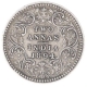 Silver Two Annas Coin of Victoria Empress of Calcutta Mint of 1894.