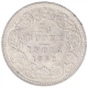 Silver One Quarter Rupee Coin of Victoria Queen of Calcutta Mint of 1862.