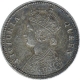 Silver Quarter Rupee Coin of Victoria Queen of Calcutta Mint of 1874.