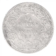 Silver One Quarter Rupee Coin of Victoria Empress of Calcutta Mint of 1881.