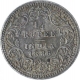 Silver Quarter Rupee Coin of Victoria Empress of Calcutta Mint of 1886.