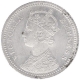 Silver One Quarter Rupee Coin of Victoria Empress of Calcutta Mint of 1891.