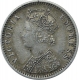 Silver One Quarter Rupee Coin of Victoria Empress of Bombay Mint of 1898.