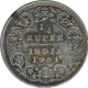 Silver One Quarter Rupee Coin of Victoria Empress of Calcutta Mint of 1901.