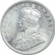 Silver One Quarter Rupee Coin of King George V of Bombay Mint of 1912.