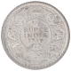 Silver One Quarter Rupee Coin of King George V of Calcutta Mint of 1919.