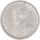 Silver One Quarter Rupee Coin of King George V of Calcutta Mint of 1919.