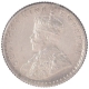 Silver Quarter Rupee Coin of King George V of Calcutta Mint of 1936.